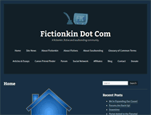 Tablet Screenshot of fictionkin.com